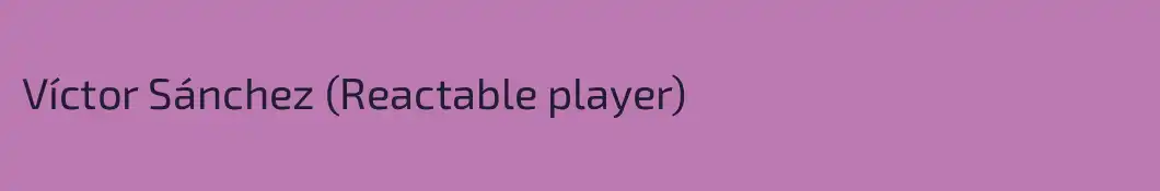 Víctor Sánchez (Reactable player)